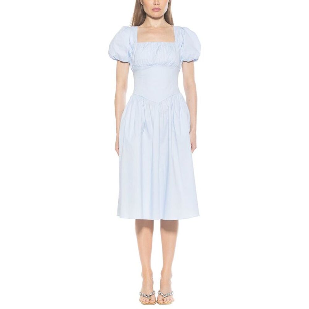 Alexia Admor Womens  Jessi Midi Dress, Blue